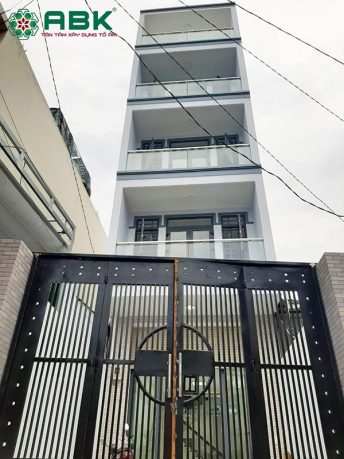 Xây dựng nhà phố 5 tầng quận Tân Phú 