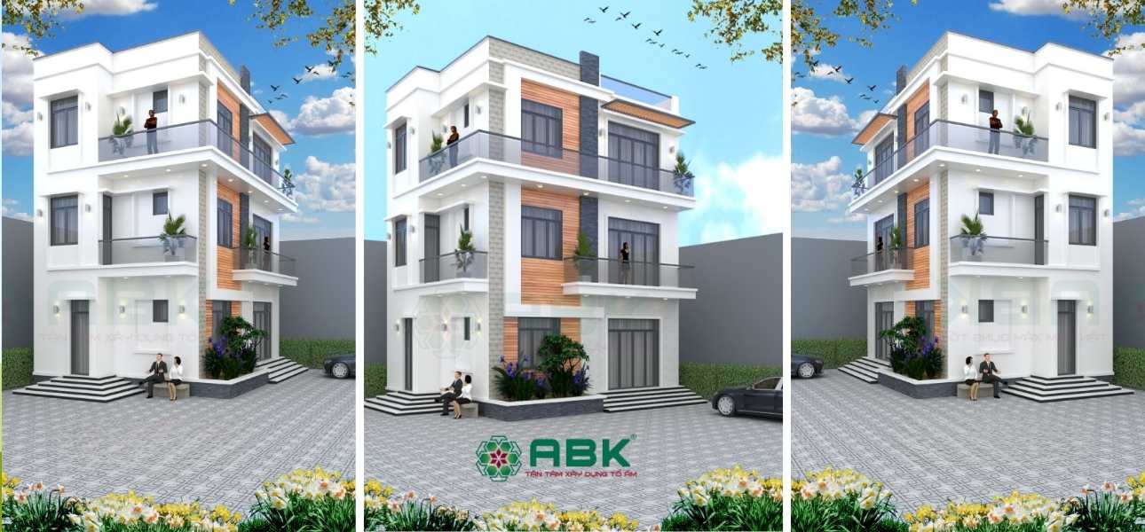 Xây nhà 3 tầng anh Em bình dương