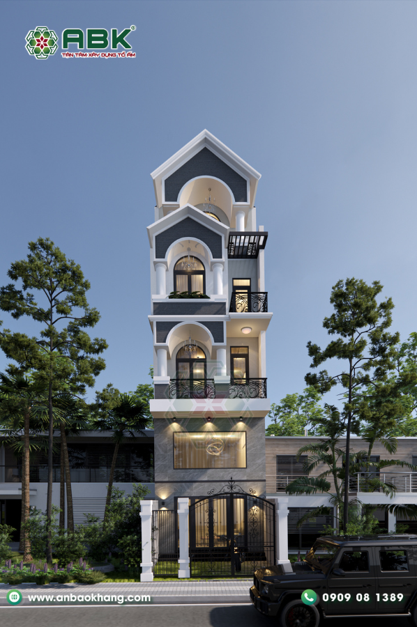 Nhà cho gia đình 3 thế hệ - công trình xây nhà trọn gói ABK